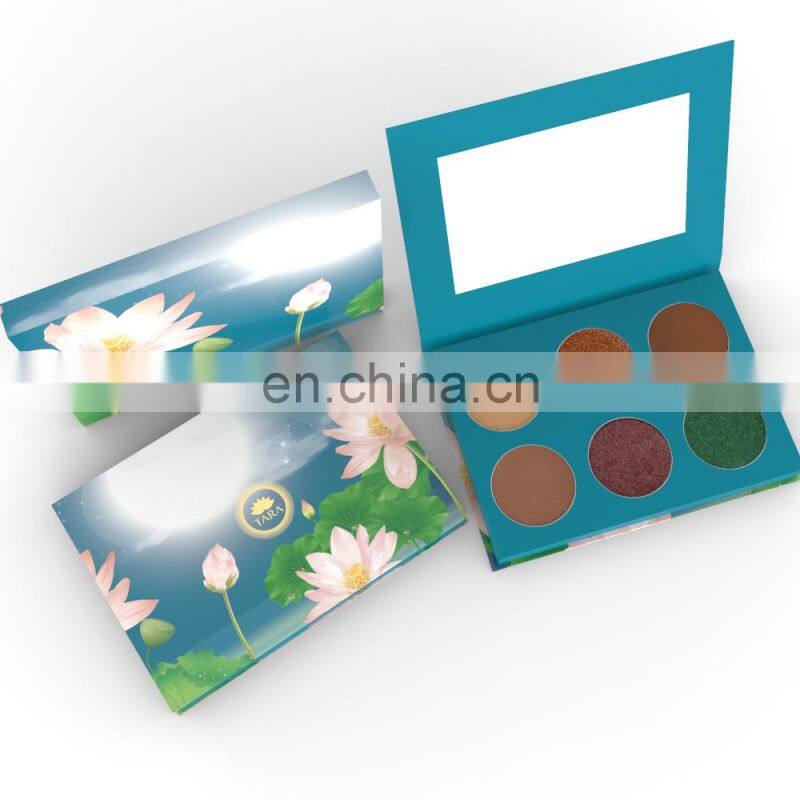 Wholesale Flower Color Cover Paint Makeup Cardboard Pan Paper Packaging Case Nude Buy Eyeshadow Palette Package