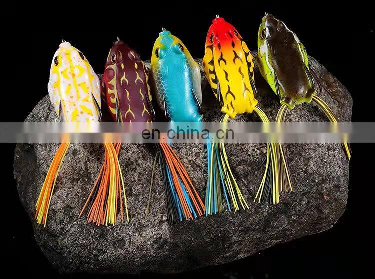 Byloo Artificial handmade frog lure weedless minnow fishing lures