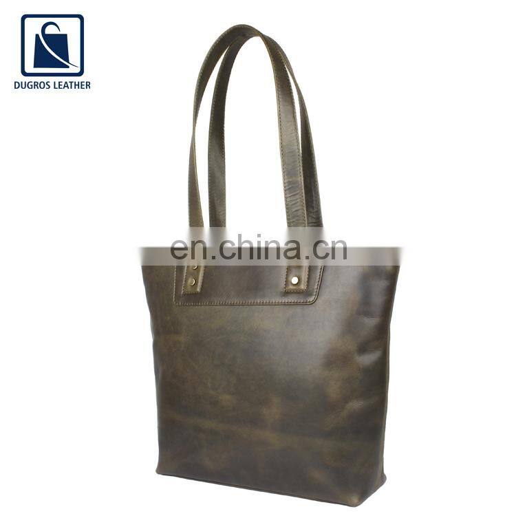 Eye Catching Design Wholesale Price Good Quality Stylish Look Women Genuine Leather Handbag from India