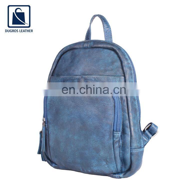Exclusive Range of Latest Arrival Premium Quality Wholesale Genuine Leather Women Backpack Bag from Indian Supplier