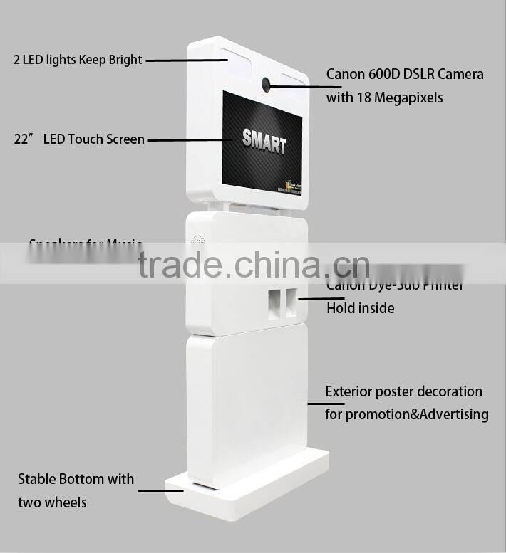 2015 new products fun photo portable photo booth for commercial advertising