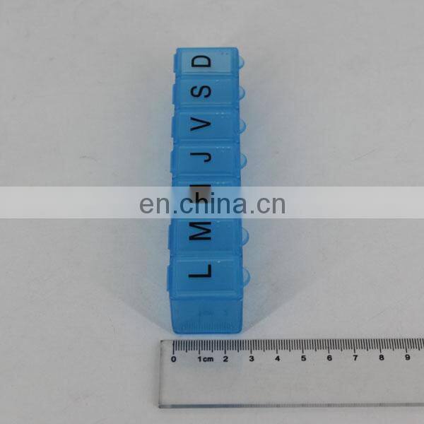 Hot Sale Pill Case with Date Letters Plastic Pill Box 7 Days Medicine Box