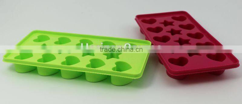 Star and heart shaped ice cube cool