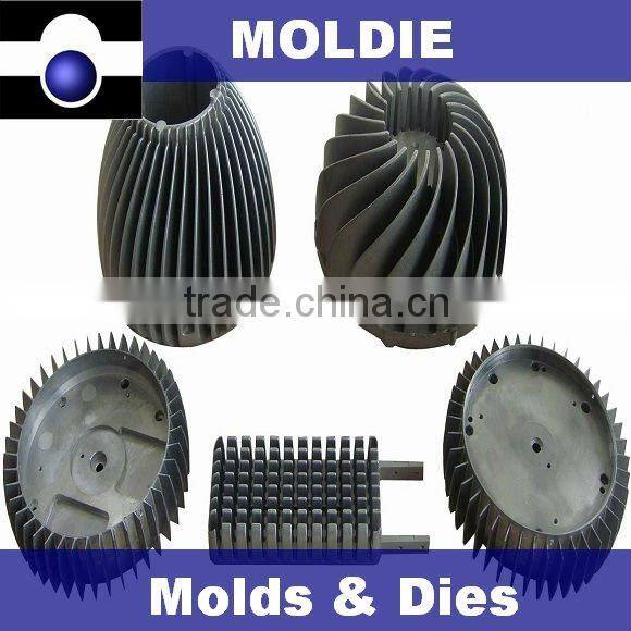 LED aluminum heat sink housing