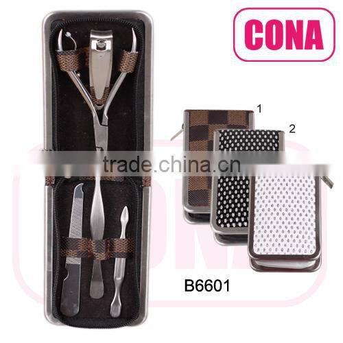 5pcs manicure set in a metal frame bag
