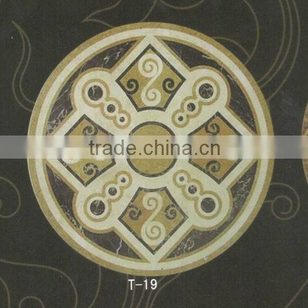 Popular Lobby Waterjet Stone Medallion Tile