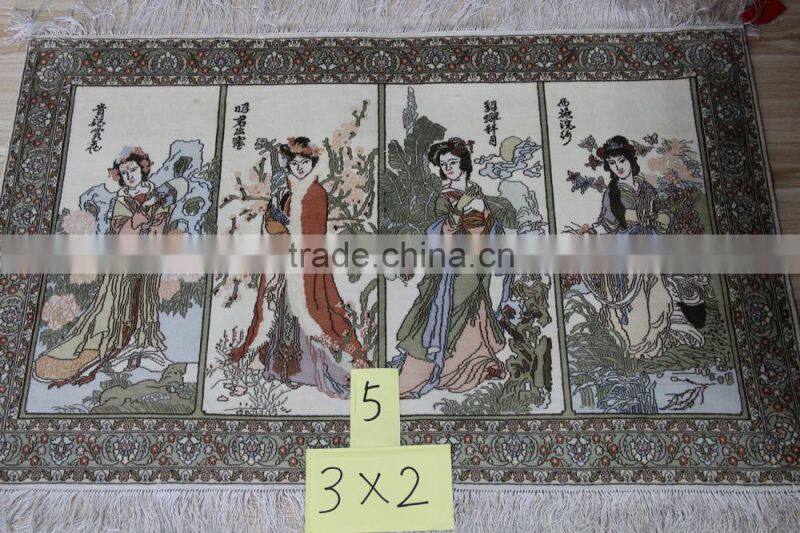 Chinese style flower design decorative wall tapestry fabric