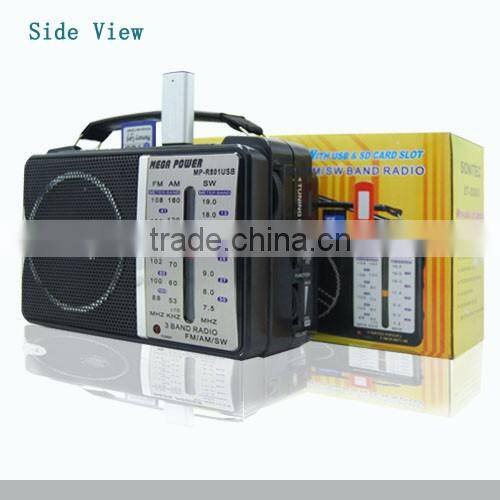 Small Usb Sd Am /fm/ Sw Radio With built-in speaker