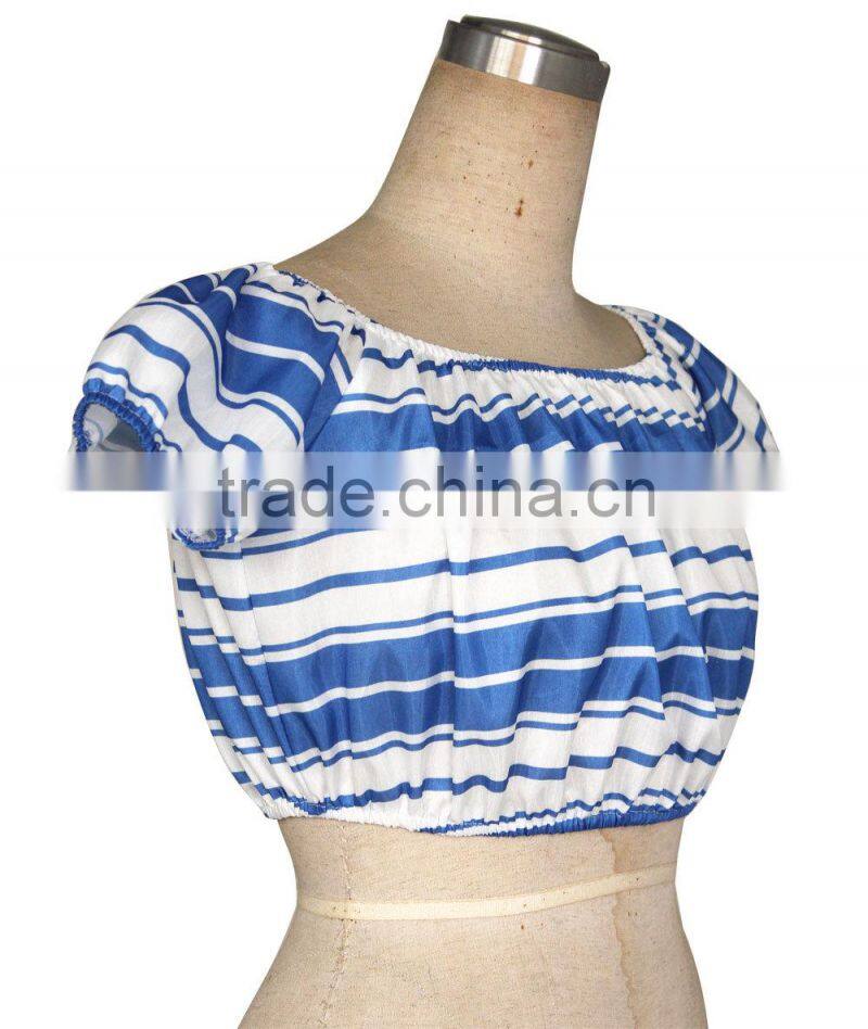 top selling products 2015 striped sexy shoulder ultra short vest online shopping