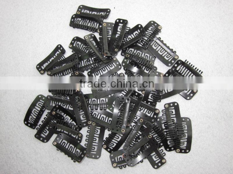 100% human clip on hair, different length and color, clips no painting off