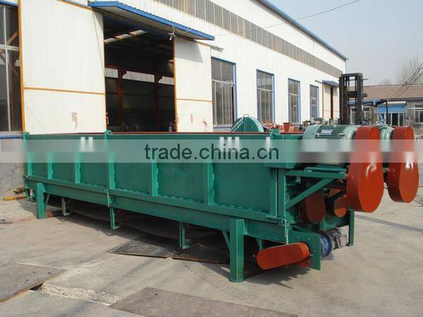 Automatic discharge and super capacity wood log debarker for sale/wood log peeling machine with 12 meters