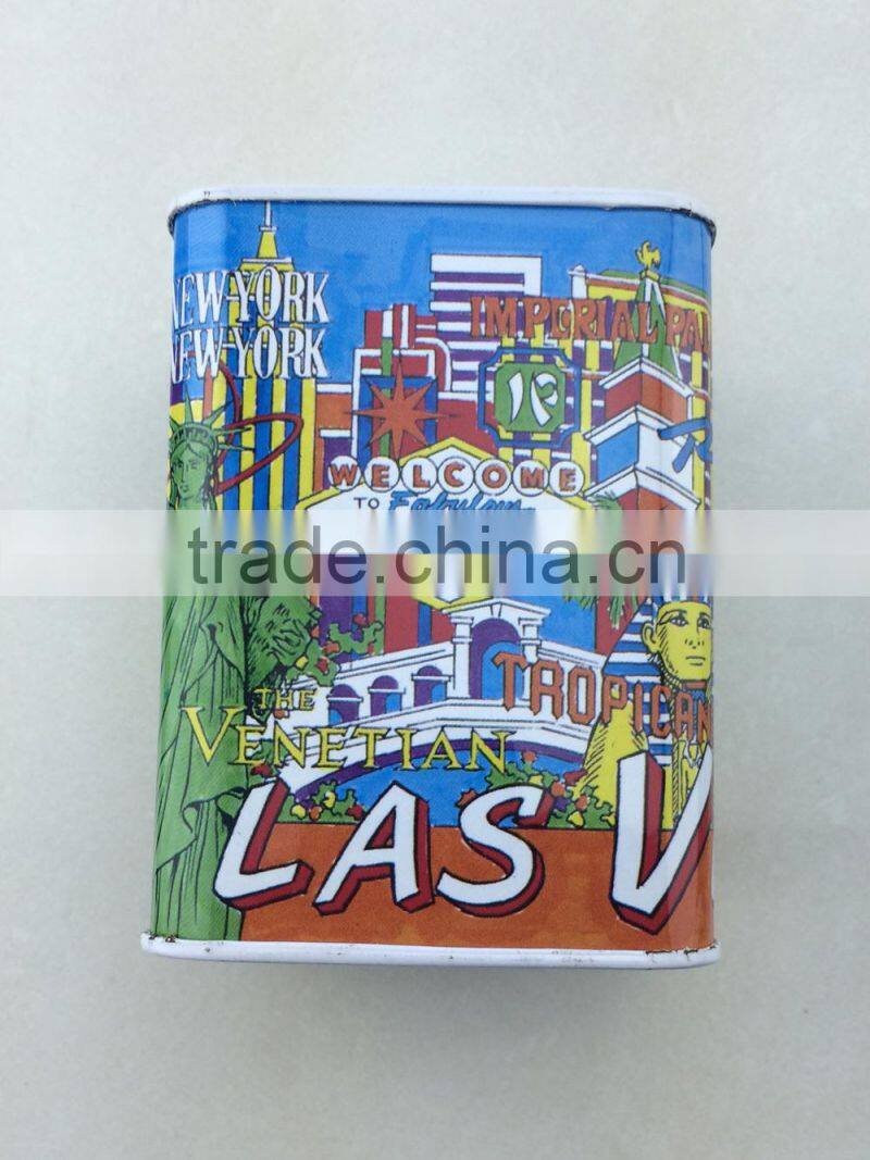 LAS coin bank tin cans
