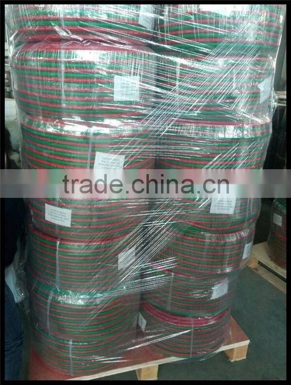 ID1/4'' x100FT BS EN559 Rubber twin Line welding hose with adapters for gas welding, cutting