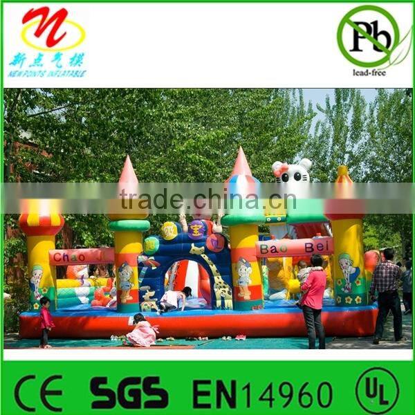 Outdoor inflatable fun city kids inflatable amusement park