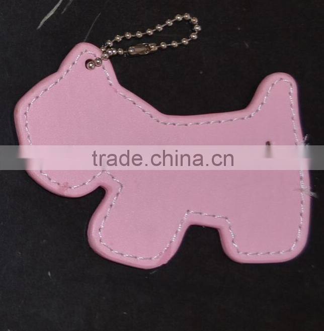 PU Leather Dog Shape Hang Tag can be Decorated with DIY Slide Letters