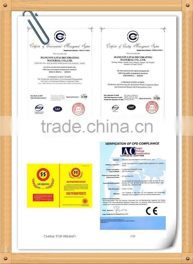 aluminium composite panel ACP with fire-rated