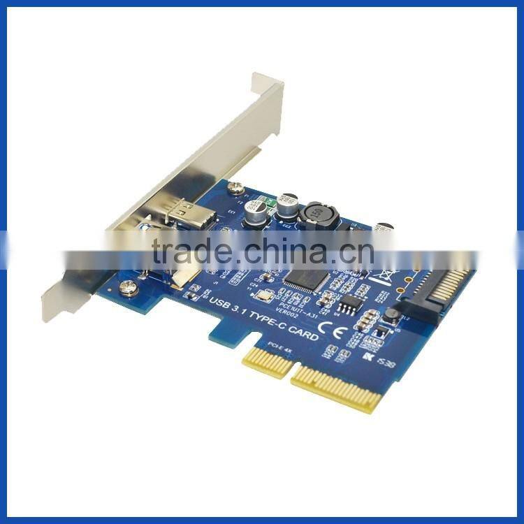 PCI-E Express Card USB 3.1 Type-C and Type-A PCI Express Card Gen II (10 Gbps) for Desktop PC
