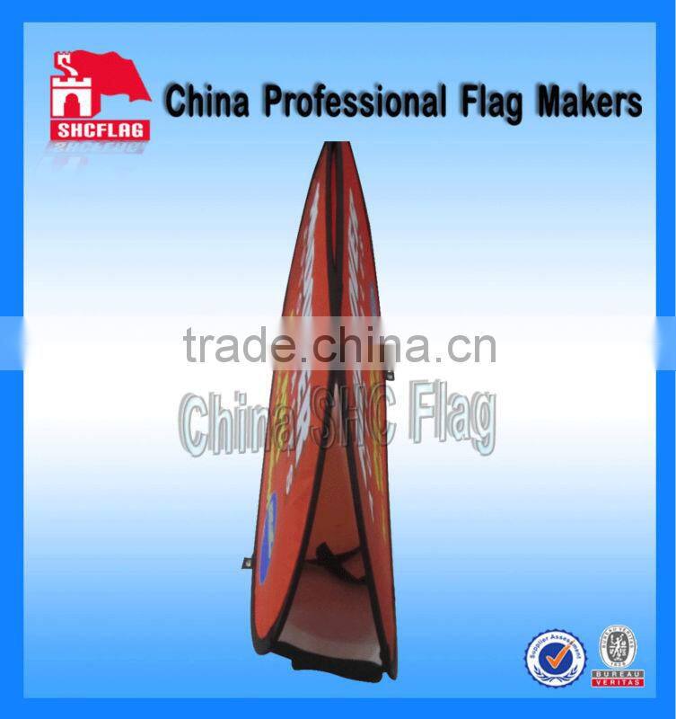 Custom velcro and oval pop up banner