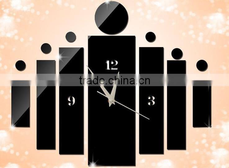 Alforever DIY Art Mirror Wall Clock