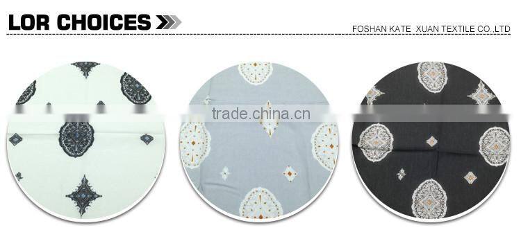 Plain weave reactive dyeing 100% viscose rayon crepe fabric