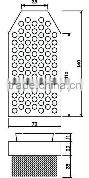 Fickert 140mm diamond hair brush
