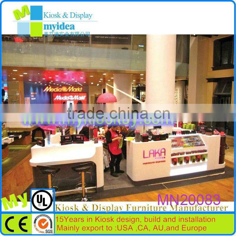 Manicure and pedicure factory directly selling nail bar kiosk for manicure