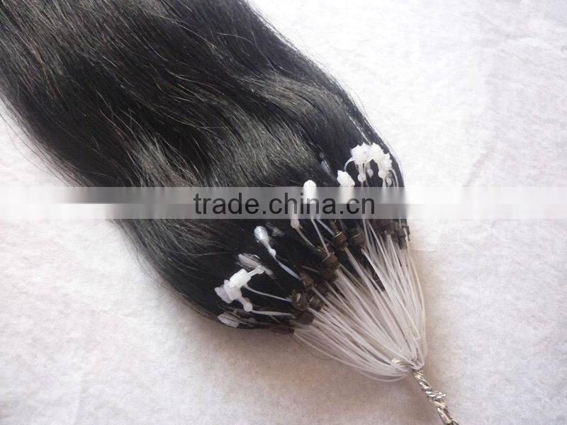 2013 high quality virgin hair micro ring loop hair extension