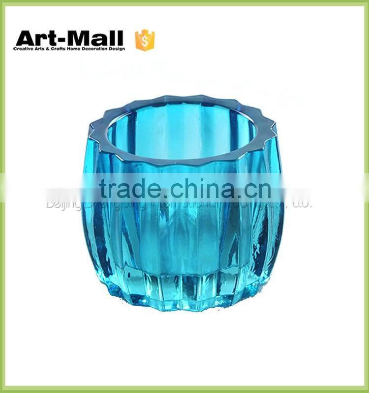 best selling products High quality glass goblet candle holder