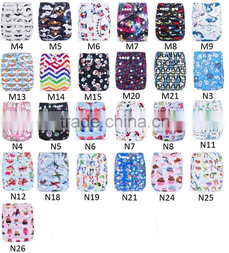 New Cute Cartoon Character Machine Washable Colored China Cloth Diapers Wholesale