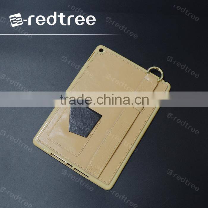 Newest design card holder with ring stand tablet cover for ipad 5