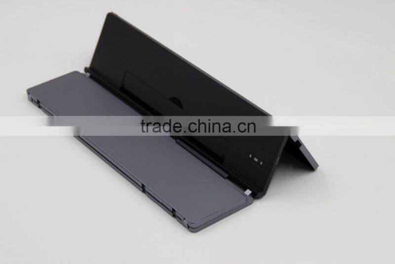 Aluminum alloy bluetooth mini folding wireless keyboard for laptop and mobile phones