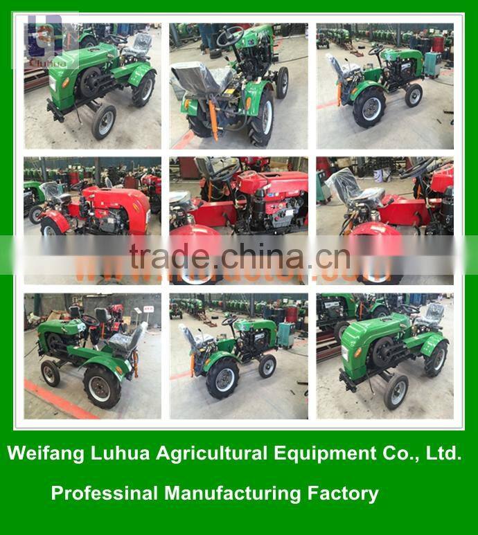 Four wheel LHT 15HP mini tractor for farm with lowest price