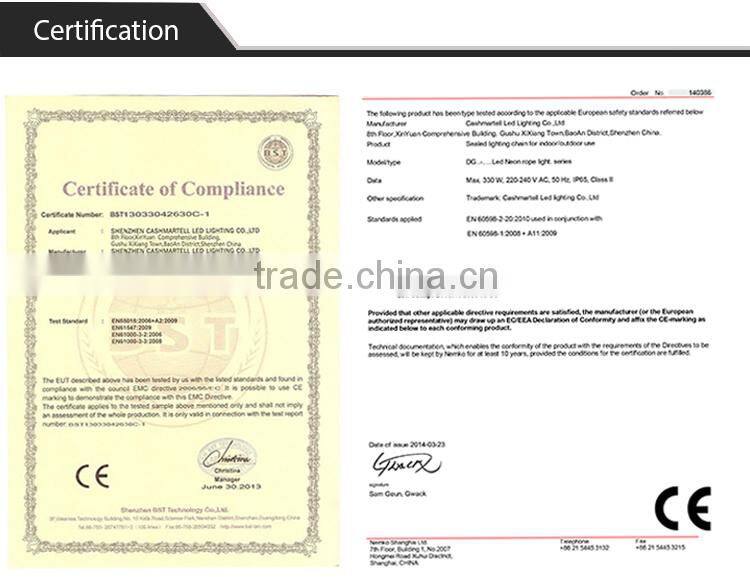 IP 65 UV resistant low price waterproof led neon flex light