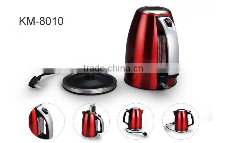 1.5L fasthion color electrical kettle red coating