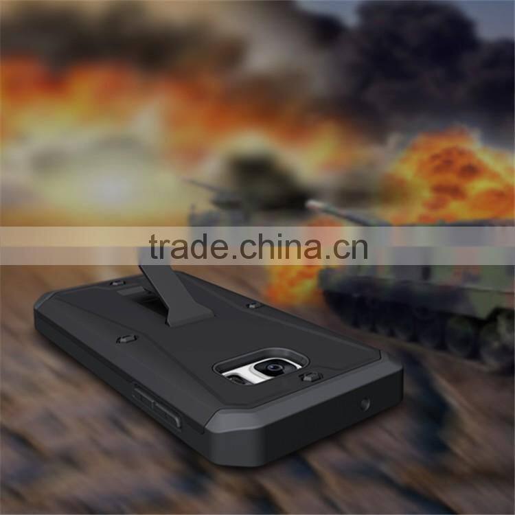 Wholesale Unique cell phone accessories For samsung Galaxy S7 Armored case PC+TPU Waterproof Mobile back cover case