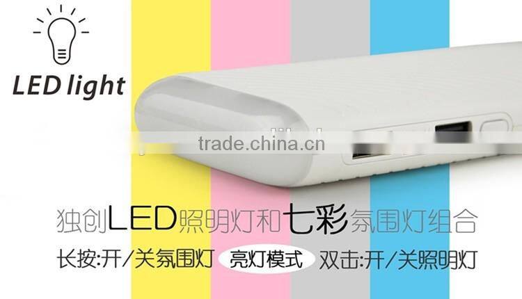 10000mAh (2A + 1A) High Capacity Ultra Fast Charge Mobile Power Station Dual USB Outputs for Smartphones and Tablets