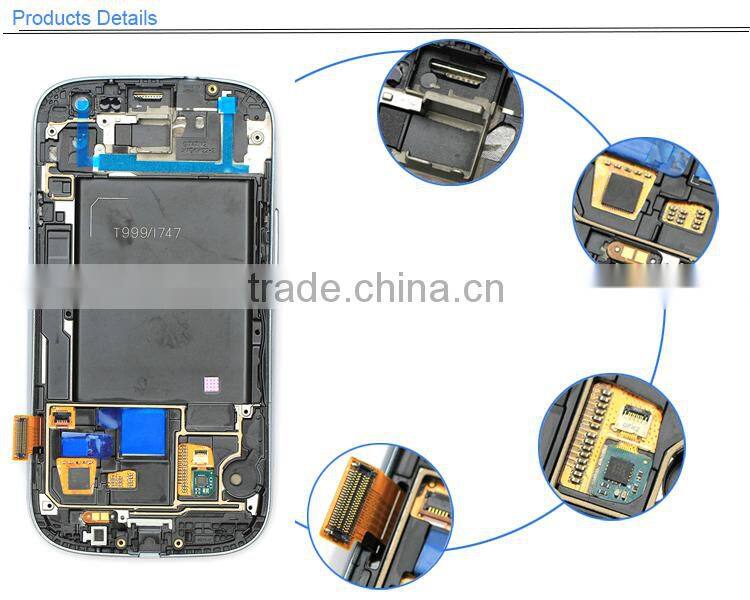 Brand New unlocked digitizer replacement for samsung s3 high copy lcd with touch screen,for galaxy s3 lcd screen