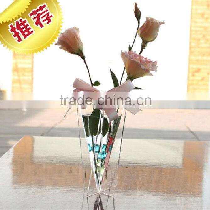 2015 new product acrylic glass vase