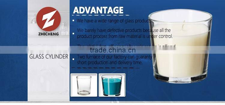 various sizes frosted pyrex glass candle jar