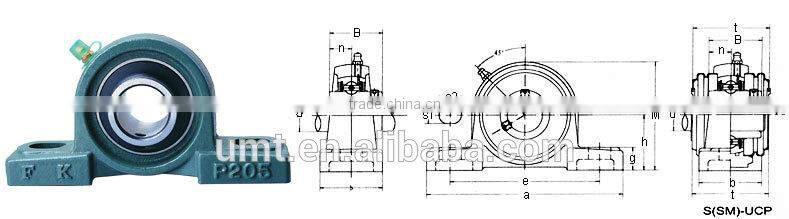 Pillow block spherical bearing UCP211 ref sto15sb cv joint bearing