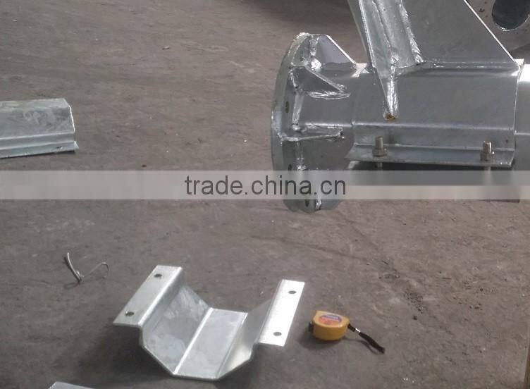 Powder coated steel pole clamp