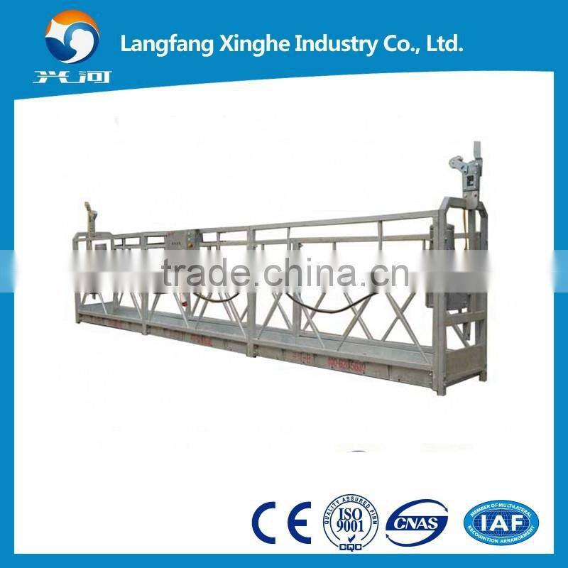 Aluminum hoist lifting working platform / suspended scaffolding / high rise cleaning cradle