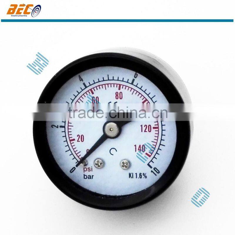 black steel brass internals wide use natural gas oxygen pressure gauge