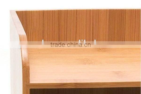 Great Bamboo 4-Tier Desk File Organizer for Kitchen Home and Office