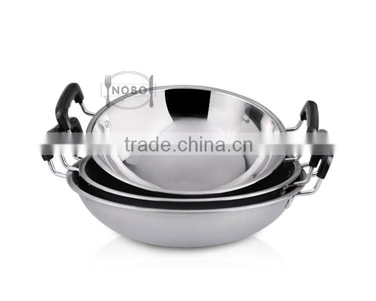Eco -friendly stainless steel woks with best price