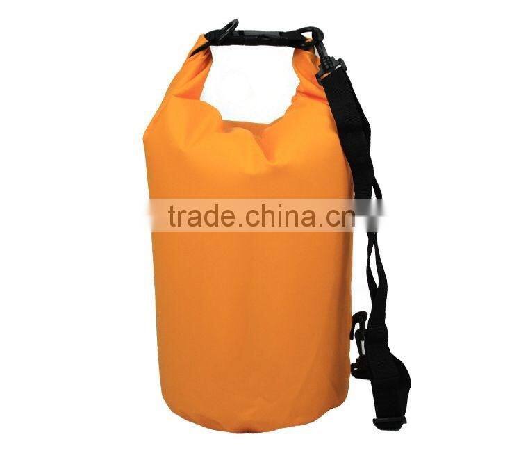 Outdoor 5L 10L 15L 20L 30L 40L 500D PVC tarpaulin waterproof dry bag with strap