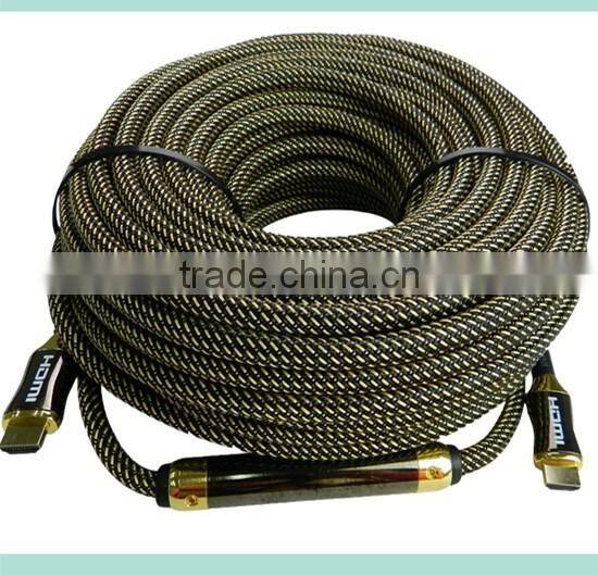 V2.0 Metal shell Flat HDMI Cable with Ethernet support 3D and 4k