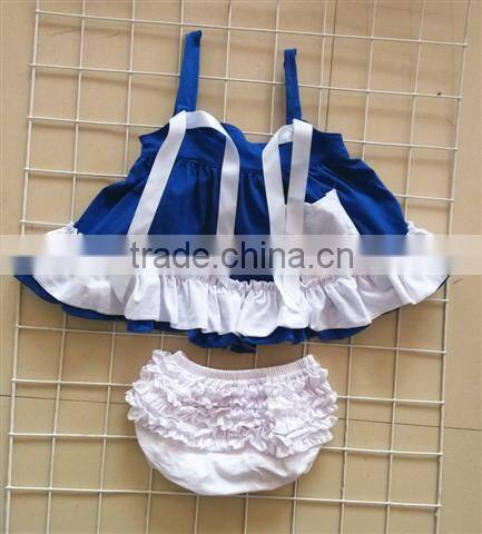 fashion kids clothes bloomer set patriotic baby clothes swing top set