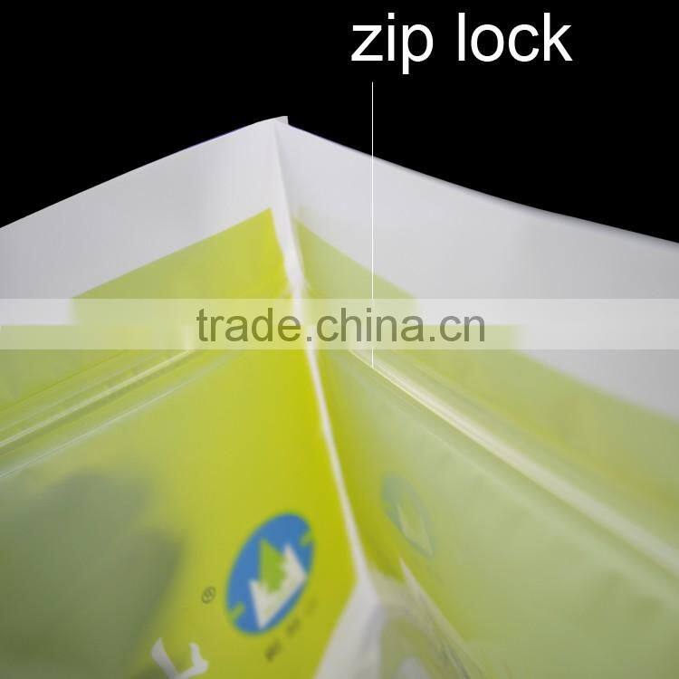 food grade nylon laminated stand up zipper pouch for food packing