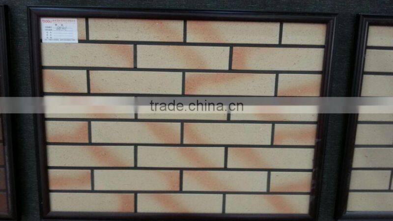 Color-shade exterior thin brick ceramic terracotta clay wall tile